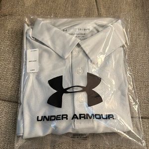NWT Men’s Large Under Armor golf Polo